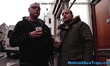 Холандска проститутка у високим потпетицама пружа орално задовољство у овом ХД видеу