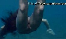 HD video mladých modelek v bikinách, které se dovádějí ve vodě