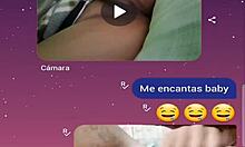 Малка мексиканска жена чати и се мастурбира за домашно видео