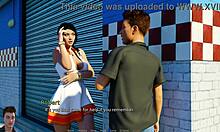 アナスの情熱的な情事6 - 3Dゲームのヘンタイで胸と若い男性をフラッシュ