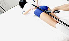 Japanese GF explores BDSM with homemade bondage