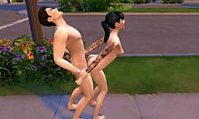 Teen Sims 4 girl gets naughty with a condom