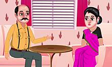 印度家庭主妇在热辣的视频中与继女沉迷于禁忌的激情