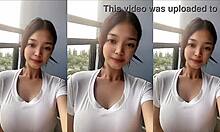 Китайска тийнейджърка с големи гърди в TikTok компилация