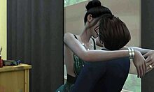 Ung kille får kräm på en mogen MILF i en 3D hentai-video