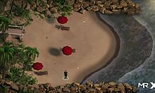 Красавицата от анимационните филми Надя се съблича и се подслънчва на плажа