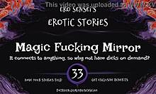 Masturbation de femdom avec miroir magique et audio érotique pour femmes