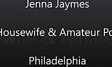 Jenna Jaymes ger en avsugning och titjob till en stor kuk i HD