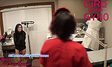 Hastanede muayene olan Asyalı kız arkadaşların ev yapımı videosu